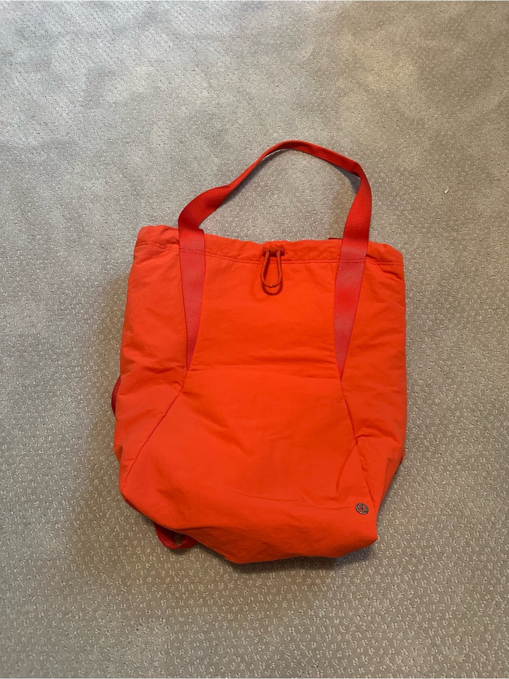 lululemon athletica Orange Tote with Dual Straps